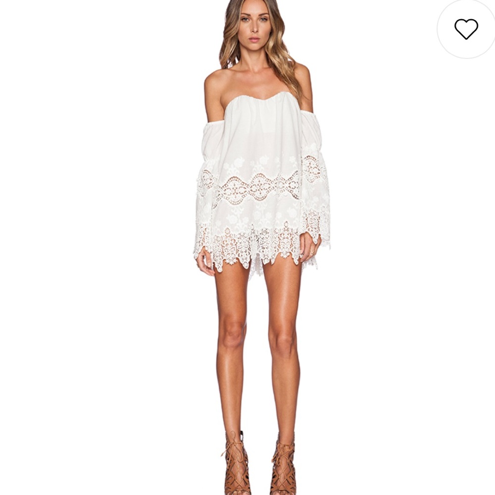 STONE COLD FOX WHITE LACE DRESS